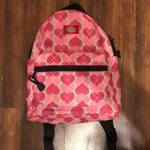 Pink heart mini backpack